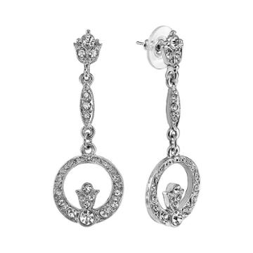 Downton Abbey Circle Drop Earrings, Women's