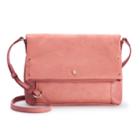 Lc Lauren Conrad Suzy Solid Crossbody Bag, Women's, Light Pink
