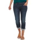 Petite Sonoma Goods For Life&trade; Slim Boyfriend Jeans, Women's, Size: 12 Petite, Blue (navy)