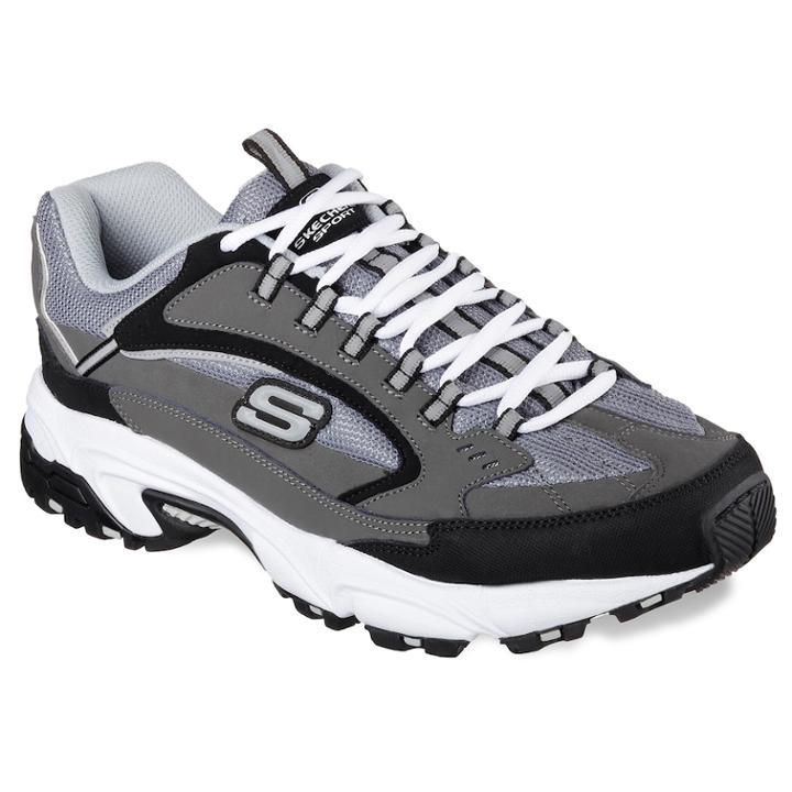 Skechers Stamina Cutback Men's Shoes, Size: 8 Wide, Dark Grey