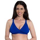 Plus Size Women's Dolfin Bikini Top, Size: 40, Brt Blue