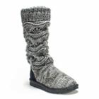 Muk Luks Jamie Women's Sweater Boots, Girl's, Size: 9, Grey