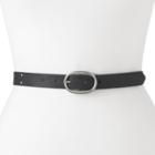 Women's Sonoma Goods For Life&trade; Perforated Reversible Belt, Size: X Large 1, Black