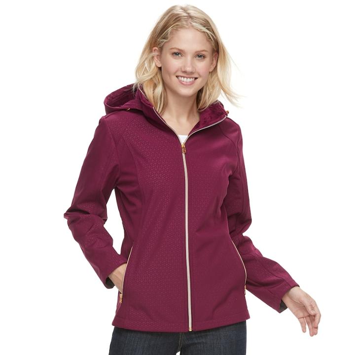 Women's Zeroxposur Tammi Hooded Soft Shell Jacket, Size: Medium, Deep Cerise Prism