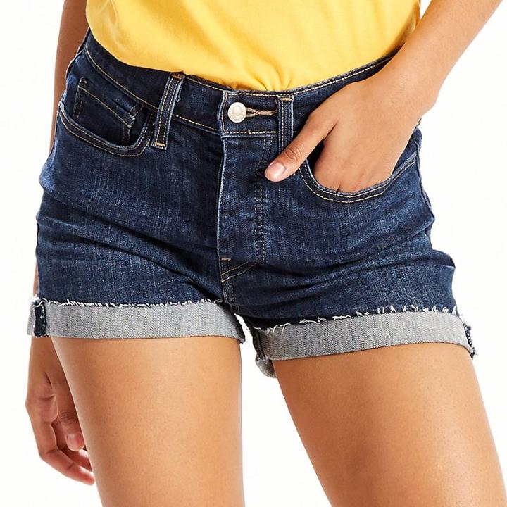 Women's Levi's&reg; High Rise Jean Shorts, Size: 10/30, Med Blue