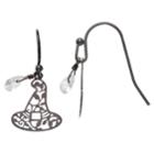 Lc Lauren Conrad Filigree Witch Hat Drop Earrings, Women's, Black