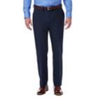 Men's Haggar Premium Comfort Stretch Classic-fit Flat-front Dress Pants, Size: 38x30, Blue