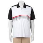 Men's C-buk By Cutter & Buck Springfield Slim-fit Patterned Performance Golf Polo, Size: Small, Black