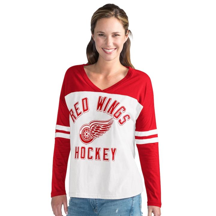 Women's Detroit Red Wings Goal Line Tee, Size: Small, Multicolor