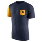 Men's Nike West Virginia Mountaineers Player Pocket Tee, Size: Small, Blue (navy)