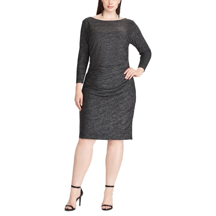 Plus Size Chaps Jersey Sheath Dress, Women's, Size: 20 W, Med Grey