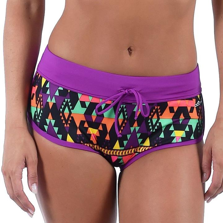 Women's Dolfin Bellas Print Boyshort Bottoms, Size: Small, Brt Pink