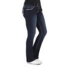 Juniors' Amethyst Dark Wash Slim Bootcut Jeans, Girl's, Size: 3, Dark Blue