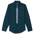 Boys 8-20 Van Heusen Iridescent Shirt & Tie Set, Size: L 14-16, Green