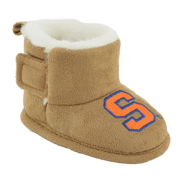Baby Syracuse Orange Booties, Infant Unisex, Size: 6-9 Months, Brown