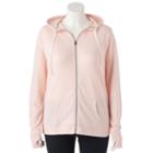Juniors' Plus Size So&reg; Zip Up French Terry Hoodie, Size: 2xl, Lt Orange