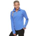 Women's Tek Gear&reg; 1/4 Zip Microstretch Top, Size: Large, Med Blue