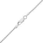 Sterling Silver Round Link Necklace - 20-in, Women's, Size: 20, Grey