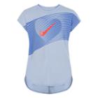 Girls 4-6x Nike Dri-fit Line Heart Graphic Tee, Size: 6, Light Blue