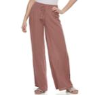 Juniors' Mudd&reg; Print Wide-leg Soft Pants, Teens, Size: Xl, Brt Pink