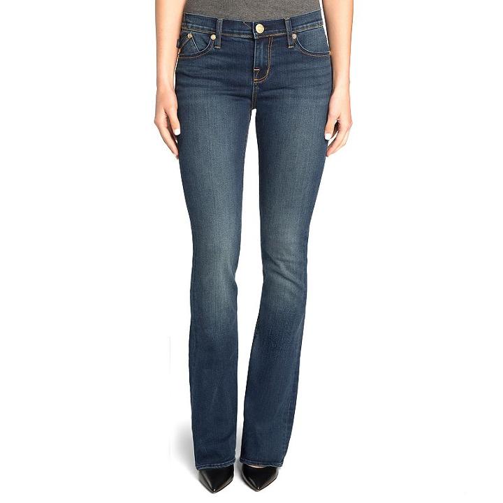 Petite Women's Rock & Republic&reg; Denim Rx&trade; Kasandra Embroidered Bootcut Jeans, Size: 0p Short, Dark Blue