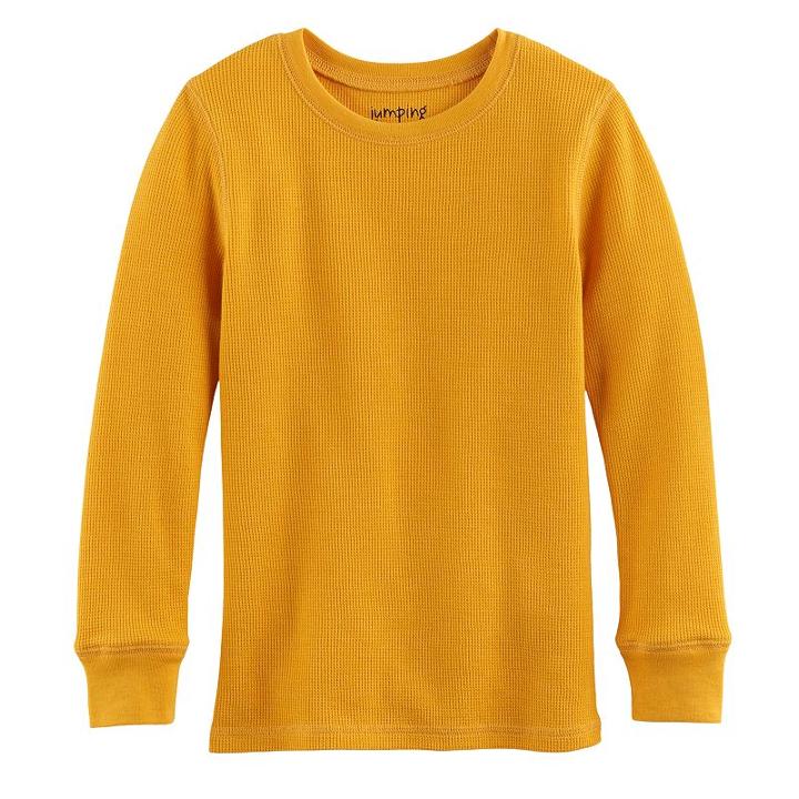 Boys 4-10 Jumping Beans&reg; Solid Thermal Tee, Size: 7x, Gold