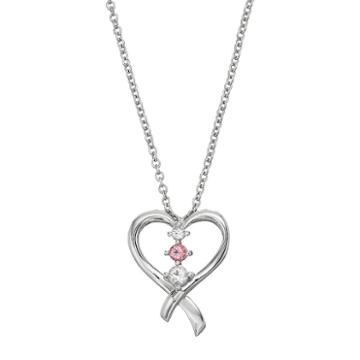 Survivor Collection Heart Of Resilience Topaz Pendant, Women's, Size: 16, Pink
