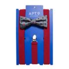 Men's Apt. 9&reg; Tonal-striped Pre-tied Bow Tie & Suspenders Set, Light Pink