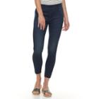 Petite Apt. 9&reg; Pull-on Skinny Ankle Jeans, Women's, Size: 14 Petite, Dark Blue