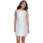 Petite Suite 7 Crochet Front Shift Dress, Women's, Size: 6 Petite, Blue