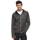 Men's Hke Classic-fit Space-dyed Performance Fleece Hoodie, Size: Medium, Dark Grey
