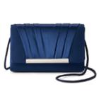 Gunne Sax By Jessica Mcclintock Harper Satin Pleated Clutch, Women's, Blue