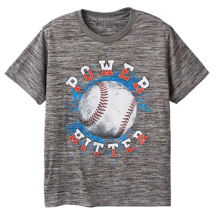 Boys 8-20 Tek Gear Power Hitter Tee, Boy's, Size: Large, Grey