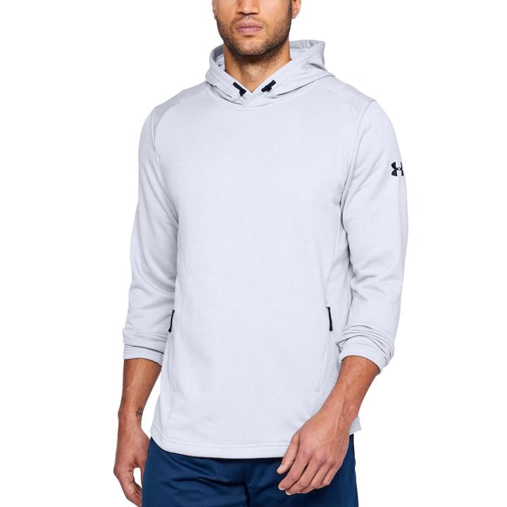 Men's Under Armour French Terry Tech Hoodie, Size: Large, White