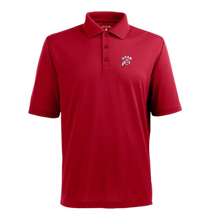 Men's Utah Utes Pique Xtra Lite Polo, Size: Xxl, Red