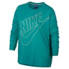Plus Size Nike Sportswear Long-sleeve Top, Women's, Size: 2xl, Med Green
