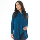 Women's Apt. 9&reg; Button Wrap Cardigan, Size: Small, Med Green