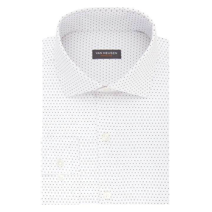 Men's Van Heusen Traveler Slim-fit 4-way Stretch Dress Shirt, Size: L-34/35, Med Red