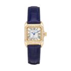 Peugeot Women's Crystal Leather Watch - 3052bl, Size: Small, Blue
