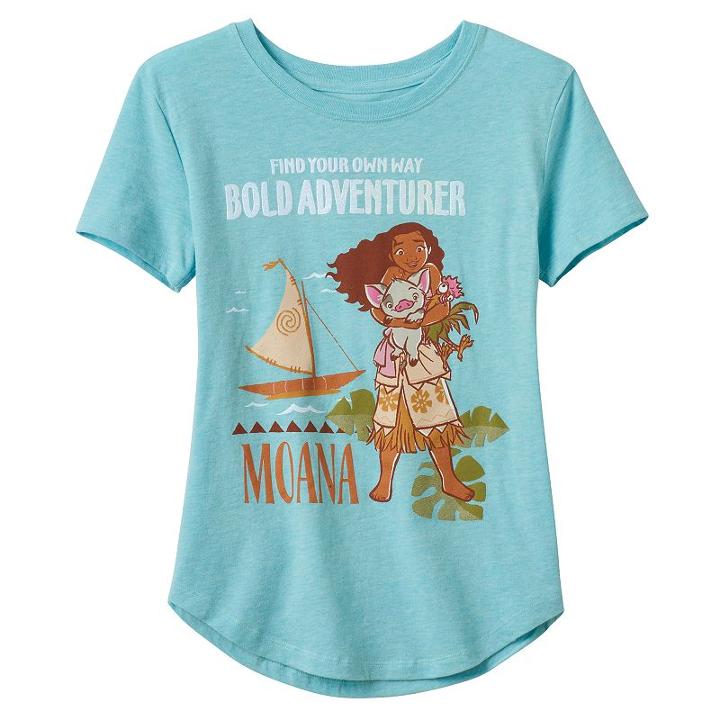 Disney's Moana Girls 7-16 Bold Adventurer Graphic Tee, Girl's, Size: Medium, Purple Oth