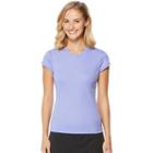 Women's Grand Slam Performance Cap Sleeve Golf Top, Size: Large, Lt Purple