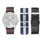 Men's Watch & Interchangeable Band Set, Size: Xl, Multicolor