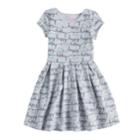 Girls 4-10 Jumping Beans&reg; Pleated Skater Dress, Size: 6x, Light Grey