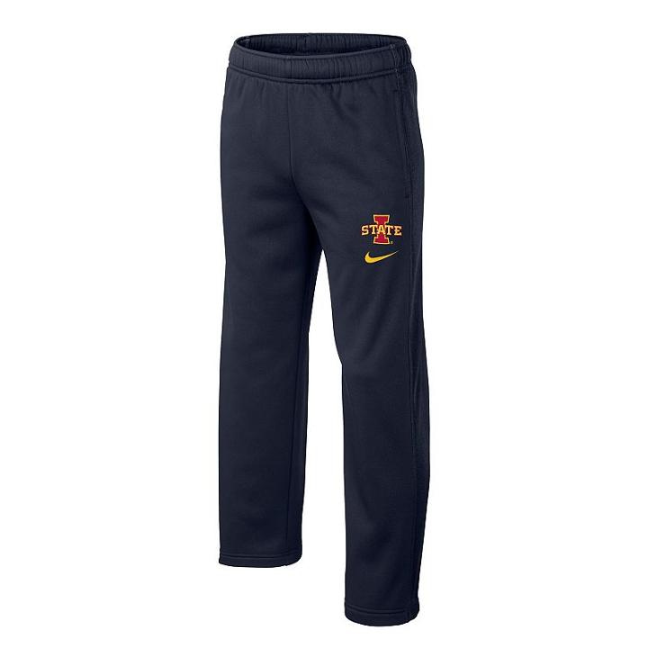 Boys 8-20 Nike Iowa State Cyclones Therma-fit Ko Pants, Boy's, Size: Small, Black