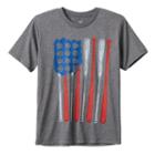 Boys 8-20 Tek Gear Baseball Flag Tee, Boy's, Size: Medium, Grey