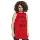 Madden Nyc Juniors' Plus Size Thanks For Nothing Muscle Tank, Girl's, Size: 3xl, Red Other