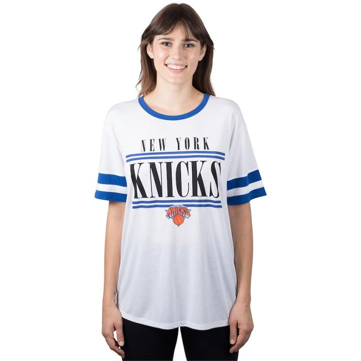 Women's New York Knicks Ringer Tee, Size: Xl, White
