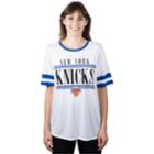 Women's New York Knicks Ringer Tee, Size: Xl, White