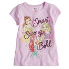 Disney Princess Toddler Girl Belle, Rapunzel & Ariel Smart Strong Bold Sequin Graphic Tee By Disney/jumping Beans&reg;, Size: 3t, Light Pink