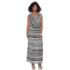 Women's Apt. 9&reg; Faux-wrap Maxi Dress, Size: Medium, White Oth